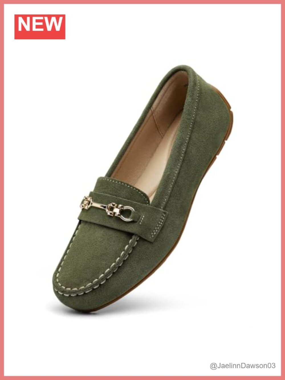 Women's Suede Leather Loafers Slip-Ons Driving Mocs Comfortable Work Shoes